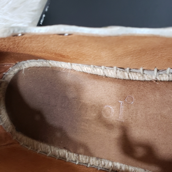 MAYPOL white leather eyelet espadrille flats - Picture 5 of 9